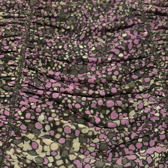 NWT BCBG MAXAZRIA Ruched Mesh Mini Skirt - Picture 2 of 3